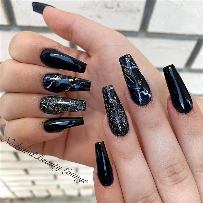 #coffinnails#gelnails#winternails#nailscolor#2020nails
