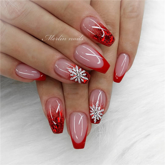 #christmasnails#nailsart#2020nails#winternails#newyearnails