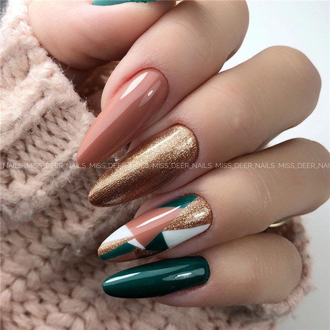 #almondnails#winternails#2020nails#fallnails