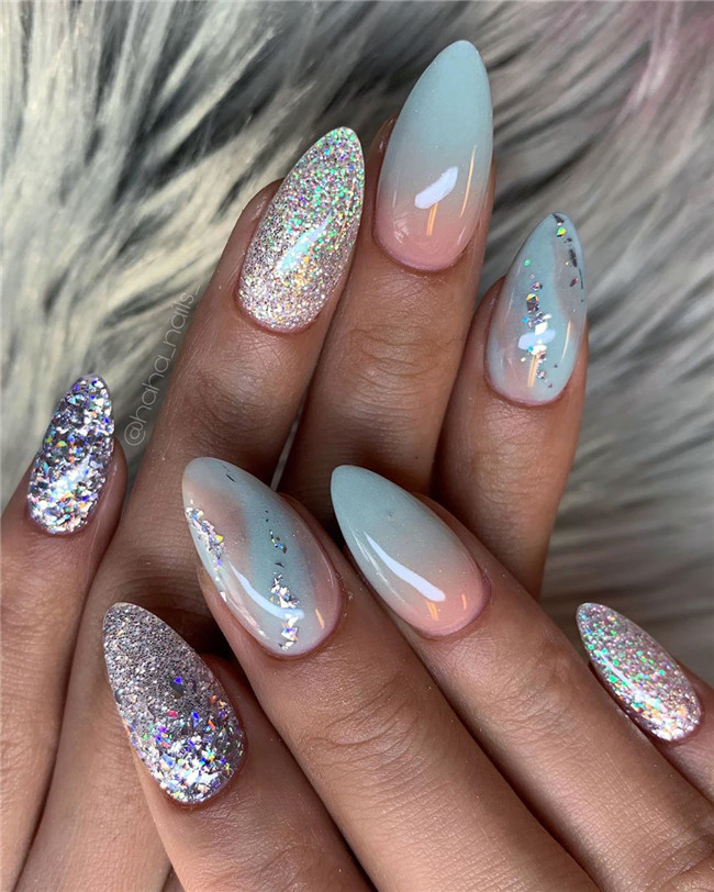 almondnails;acrylicnails;nailtrend