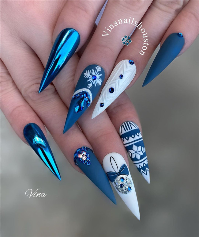 #acrylicnails#stilettonails#winternails#summernails#2020nails