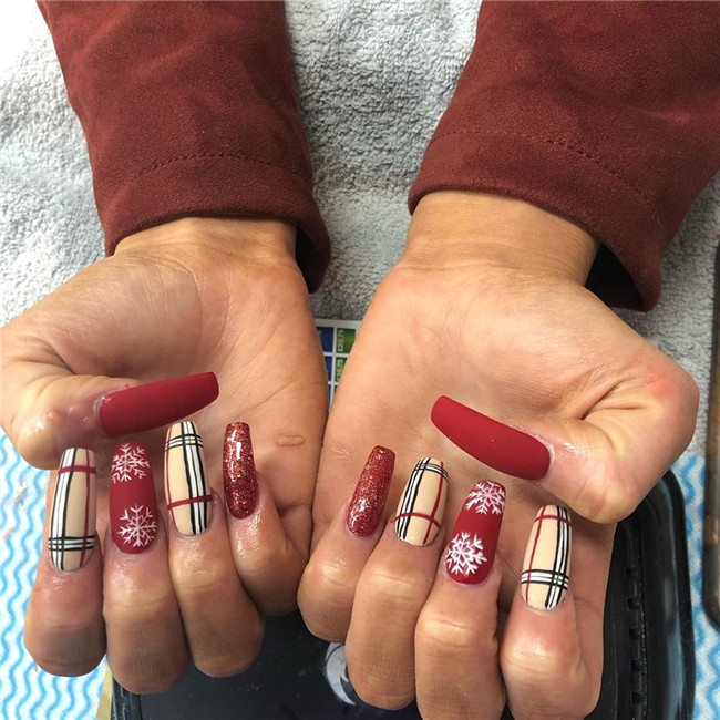 #christmasnails#nailsart#2020nails#winternails#newyearnails