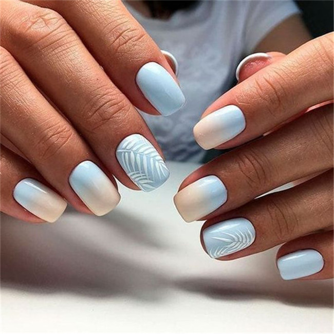 Ombrenails;acrylicnails;2020nails;shortnails