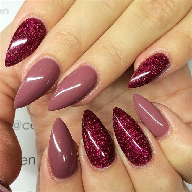 almondnails;acrylicnails;nailtrend