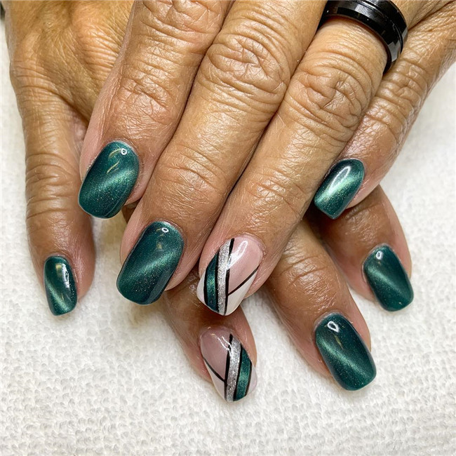 emeraldgreennails;nailtrend