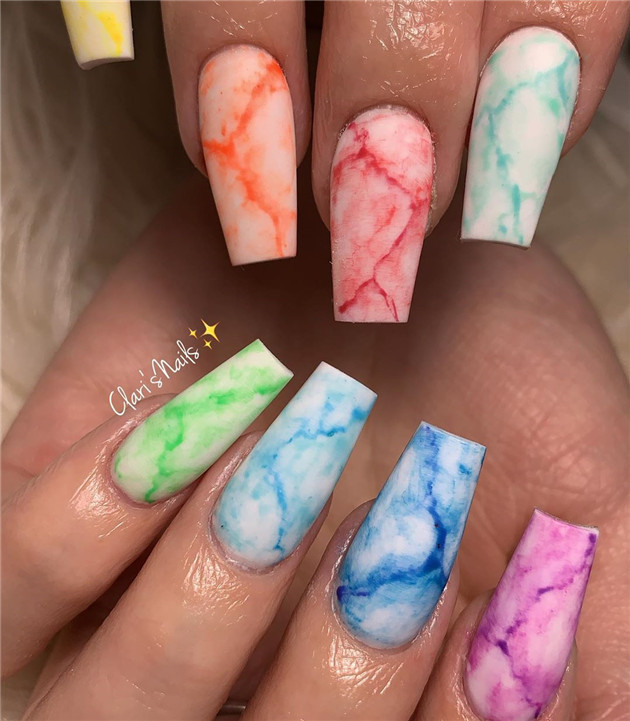 rainbownail;nailtrend