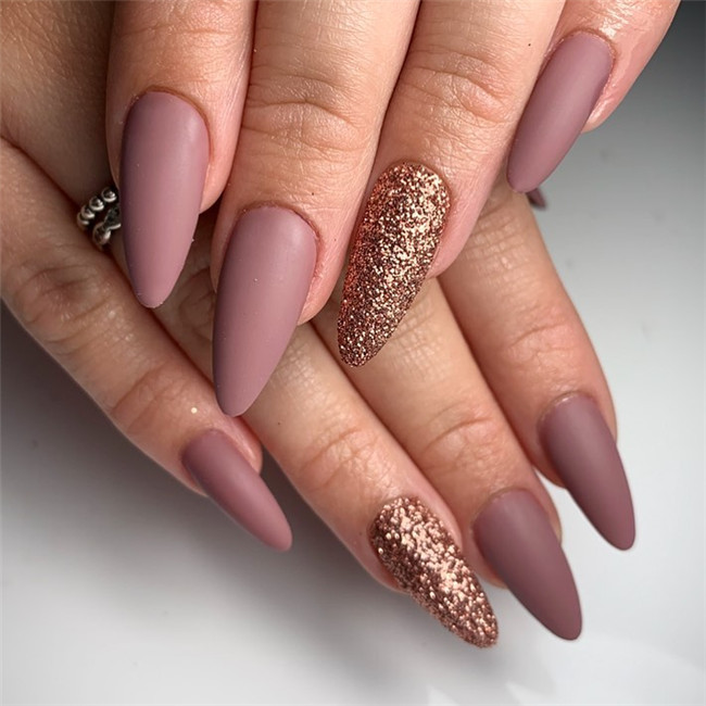 #almondnails#winternails#2020nails#fallnails