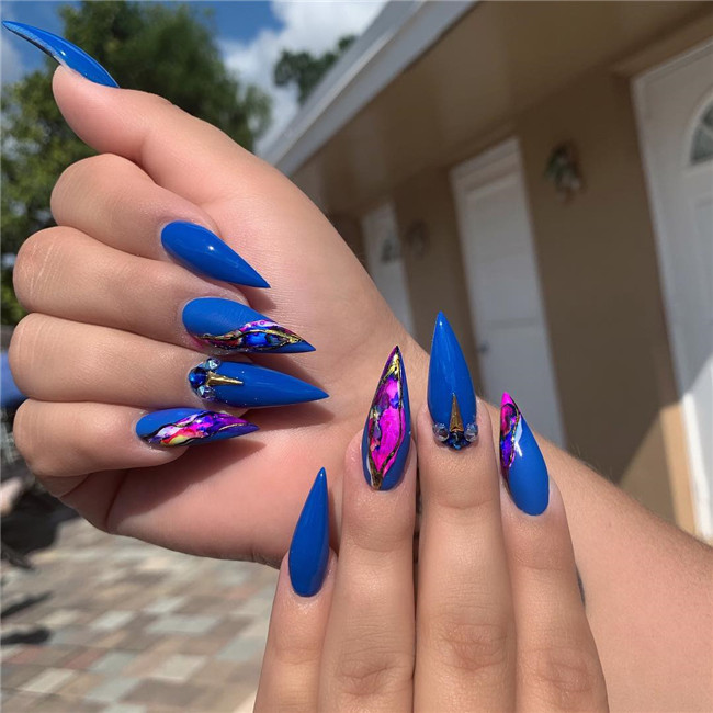 #acrylicnails#stilettonails#winternails#summernails#2020nails