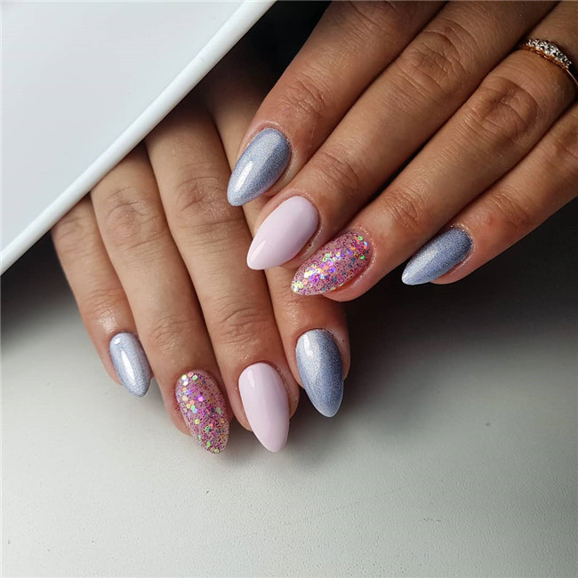 almondnails;acrylicnails;nailtrend