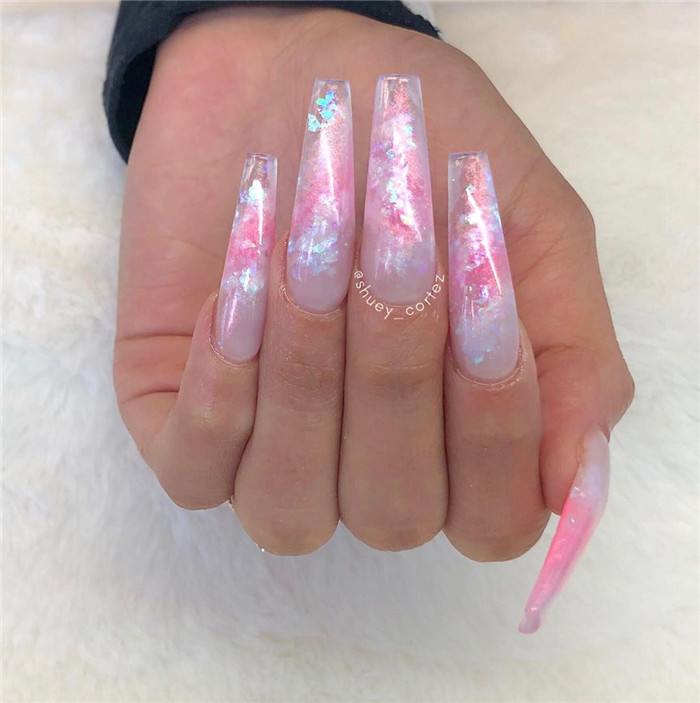 Longcoffinnails;coffinnailsdesigns;springnails;summernails