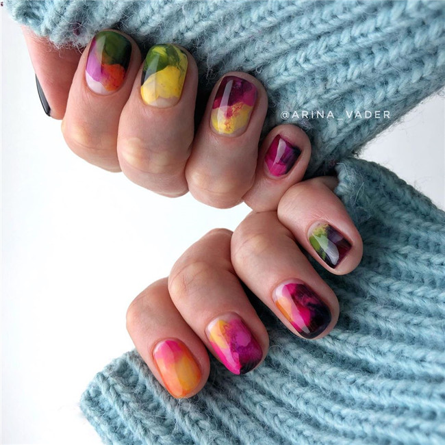 Acrylicnail;shortnail;nailtrend