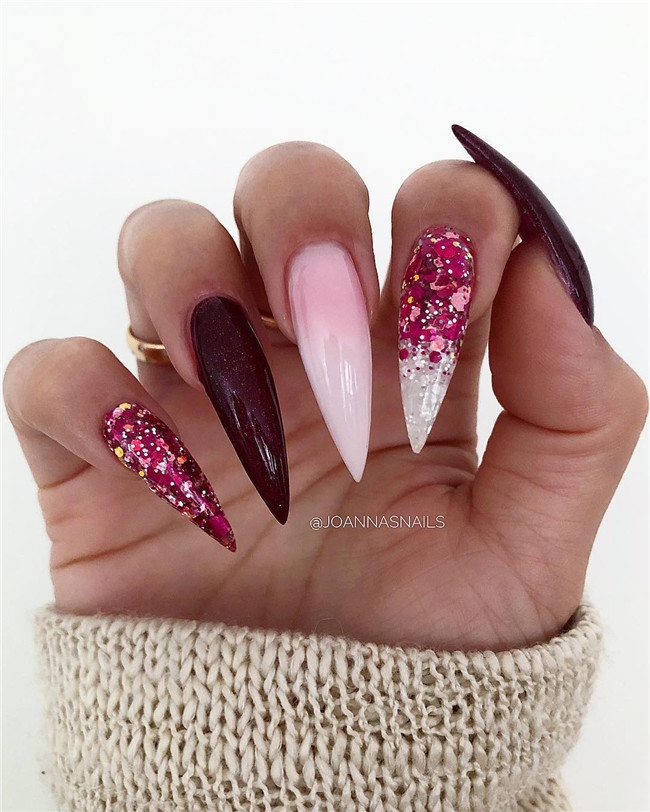 #acrylicnails#stilettonails#winternails#summernails#2020nails