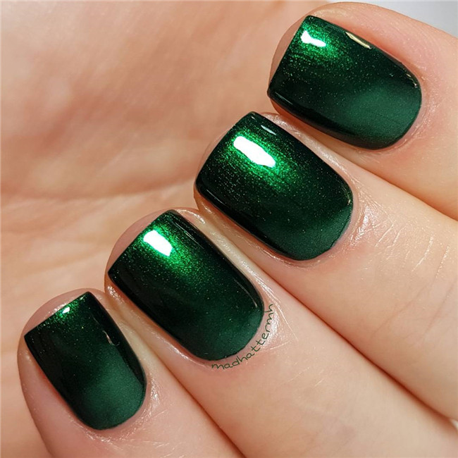 emeraldgreennails;nailtrend
