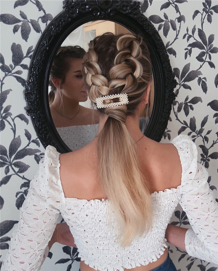 Promhair;longhair;bridesmaidhairstyles;prom