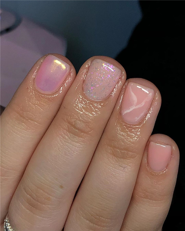 Acrylicnail;shortnail;nailtrend