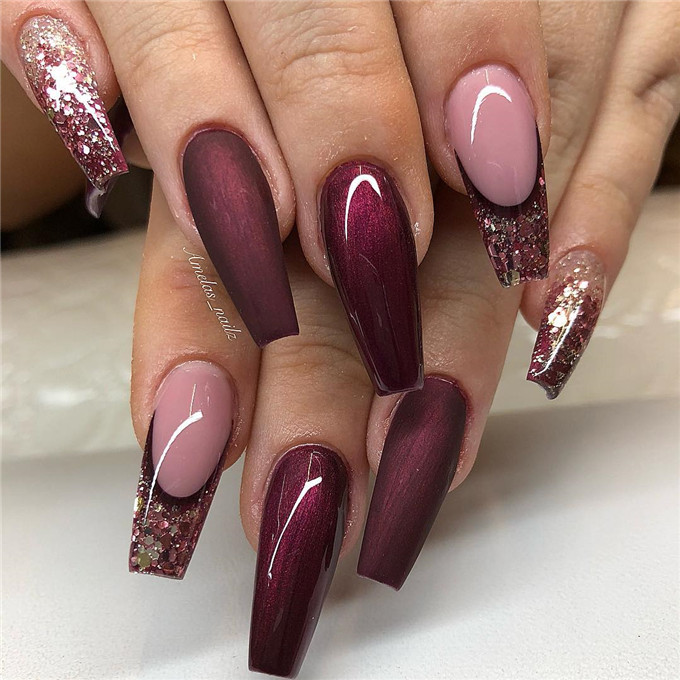 #coffinnails#2020nails#acrylicnails#gelnails#nailscolor