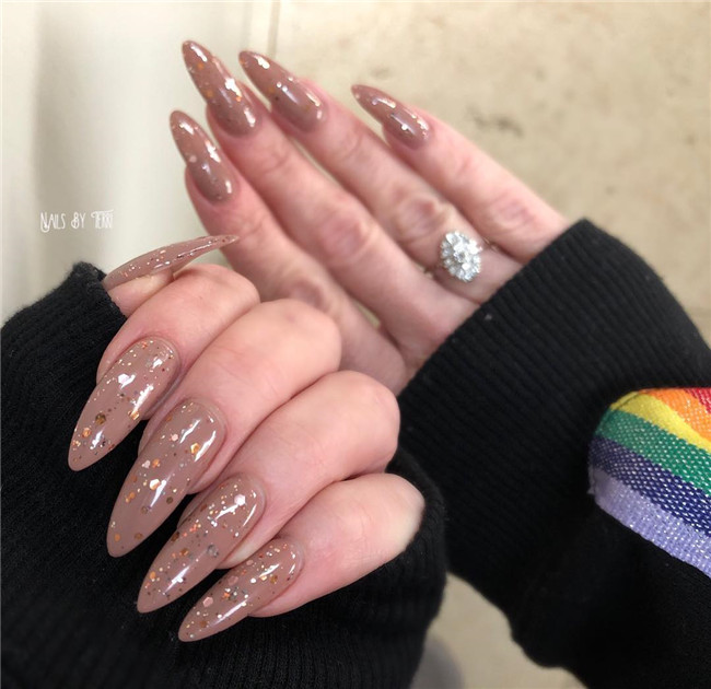 #almondnails#winternails#2020nails#fallnails