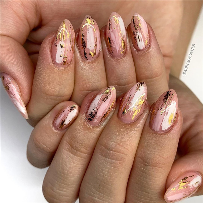 almondnails;acrylicnails;nailtrend