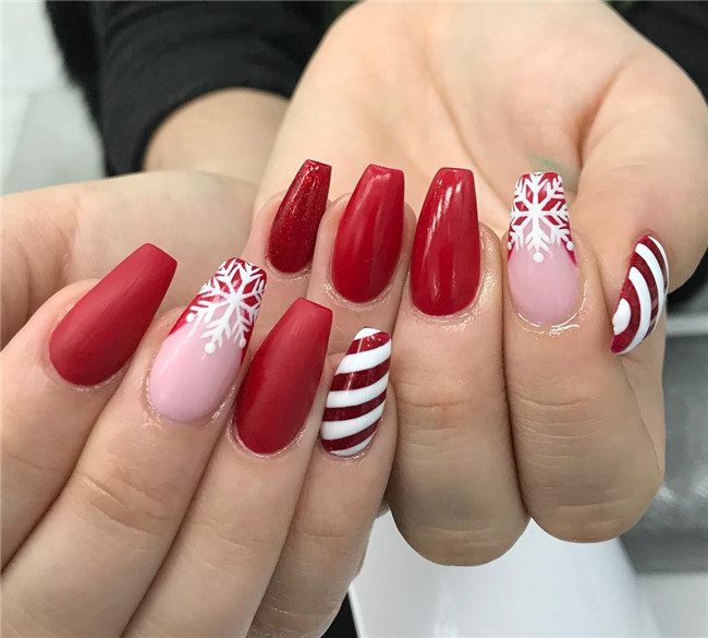 #christmasnails#nailsart#2020nails#winternails#newyearnails