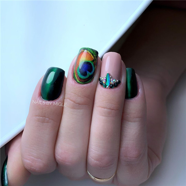 emeraldgreennails;nailtrend