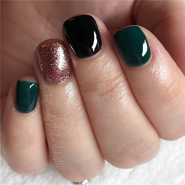 emeraldgreennails;nailtrend