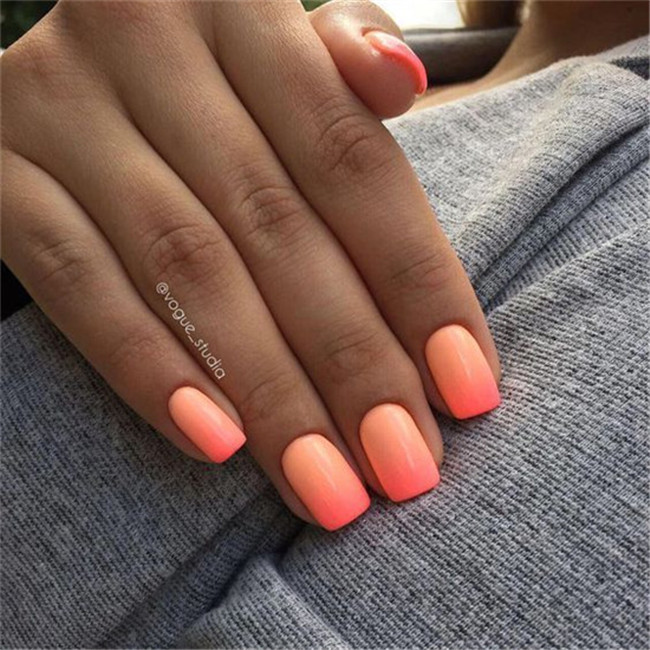 Ombrenails;acrylicnails;2020nails;shortnails