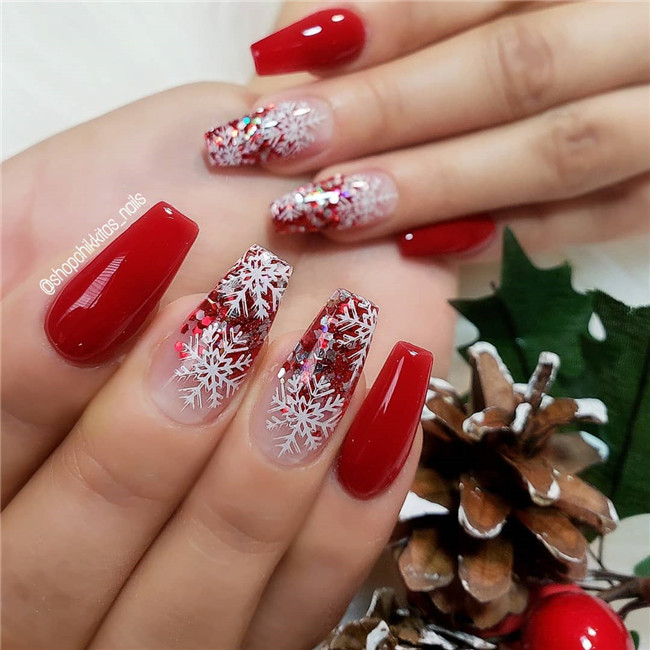 #christmasnails#nailsart#2020nails#winternails#newyearnails