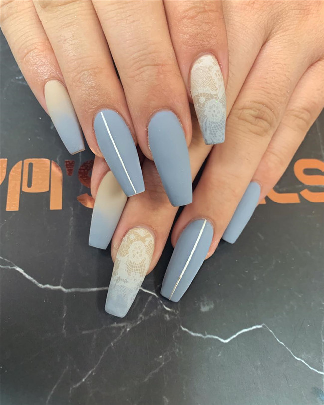 Ombrenail;coffinnail;naildesigns