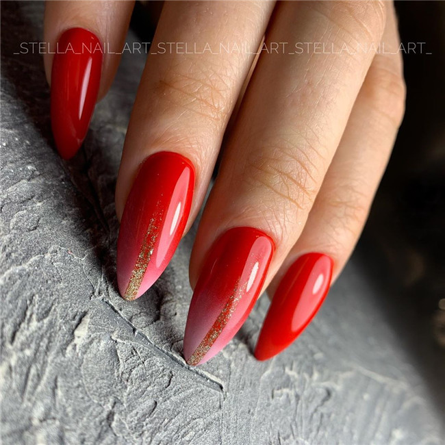 rednail;Valentine'sDaynail 