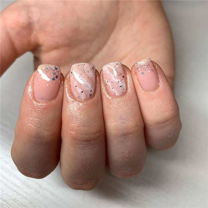 marblenail;shortnail