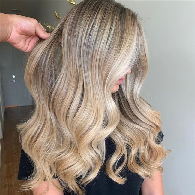 blondehair;blondebalayagehair;haircolor