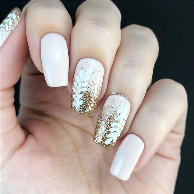 acrylicnails;glitternail;springnail