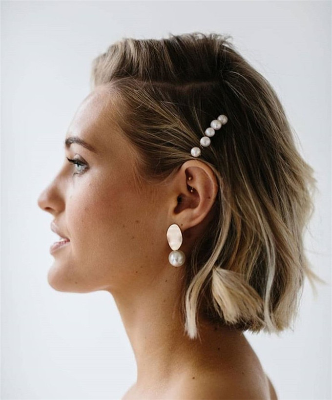 #weddinghair#shortweddinghairstyles