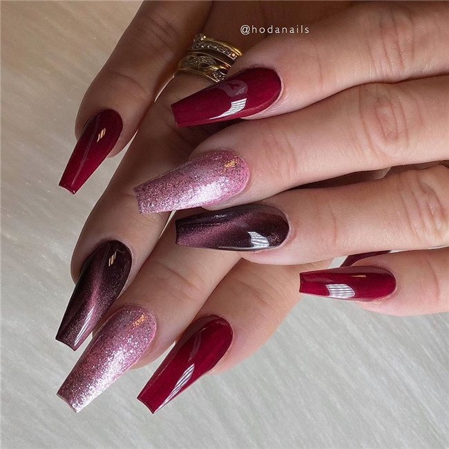 rednail;Valentine'sDaynail 