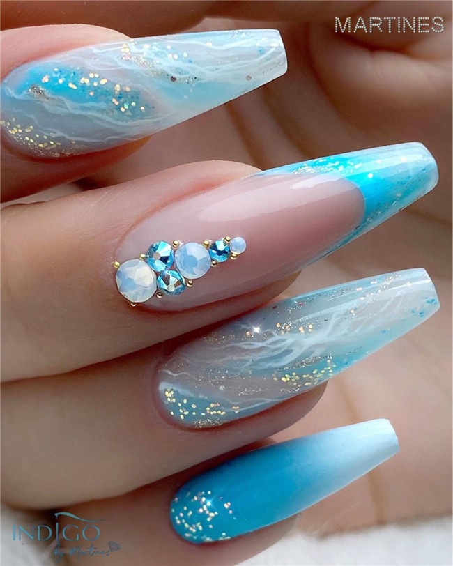 nailartdesigns;bluenail