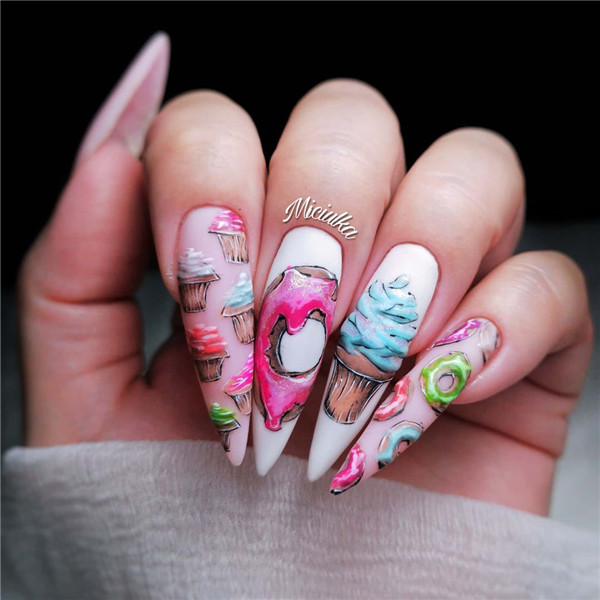 nailartdesigns;donutsnailart