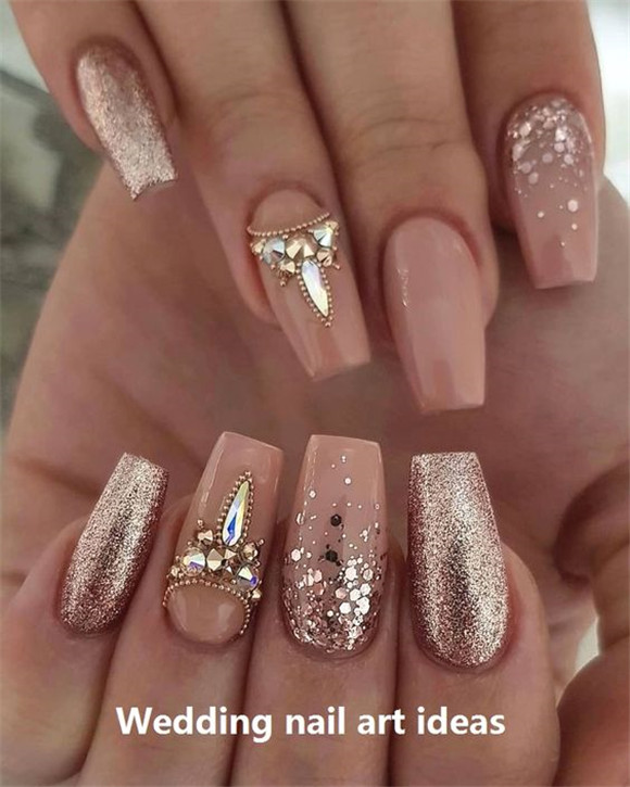 Weddingnails;bridenails