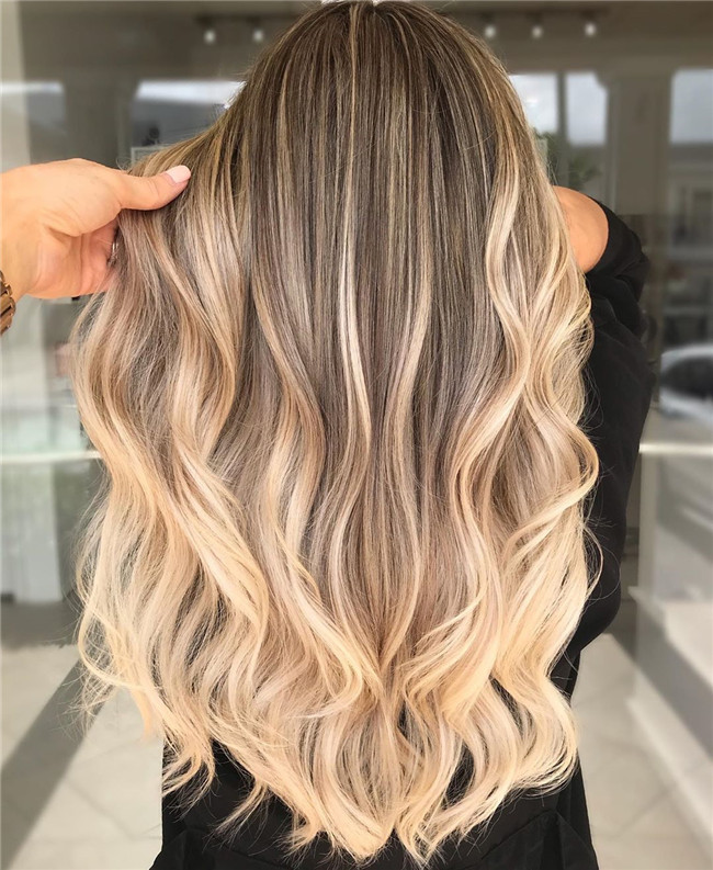 blondehair;blondebalayagehair;haircolor