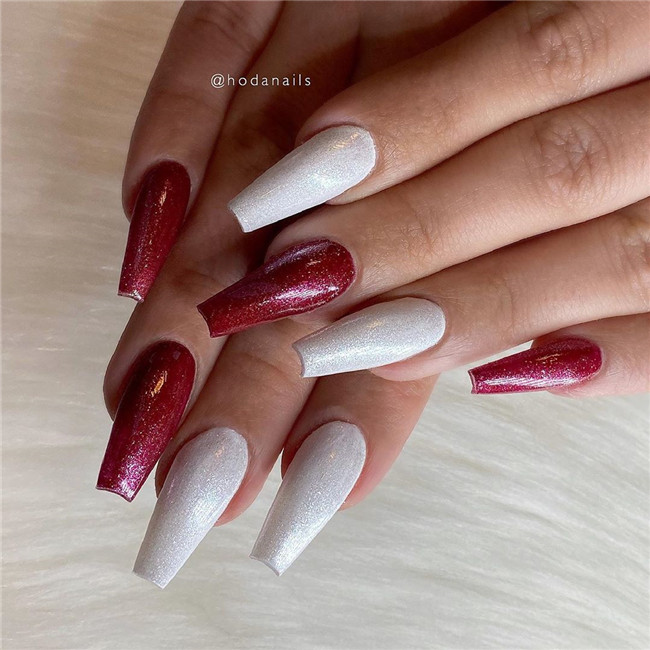 rednail;Valentine'sDaynail 