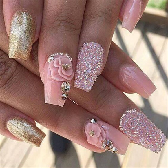 Weddingnails;bridenails