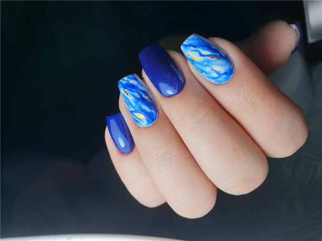 nailartdesigns;bluenail