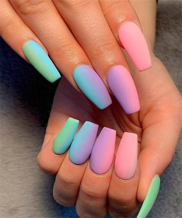 ombrenail;springnail;summernail