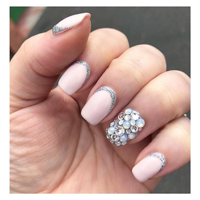 acrylicnails;glitternail;springnail