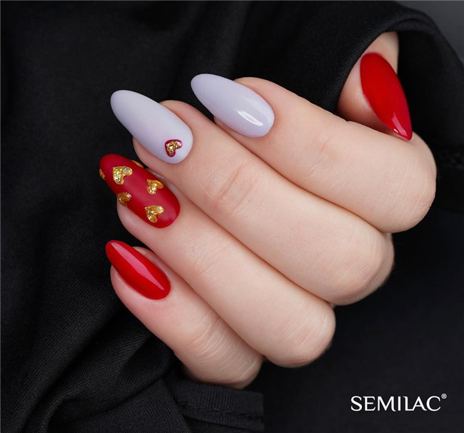 rednail;Valentine'sDaynail 