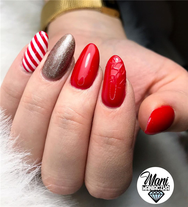 rednail;Valentine'sDaynail 