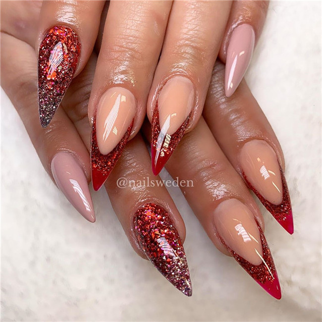 stilettonails;gelnails;acrylicnails;2020nails