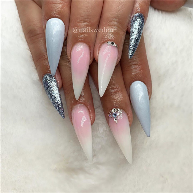 stilettonails;gelnails;acrylicnails;2020nails