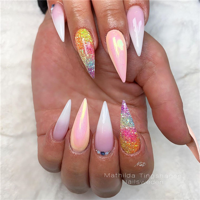 stilettonails;gelnails;acrylicnails;2020nails