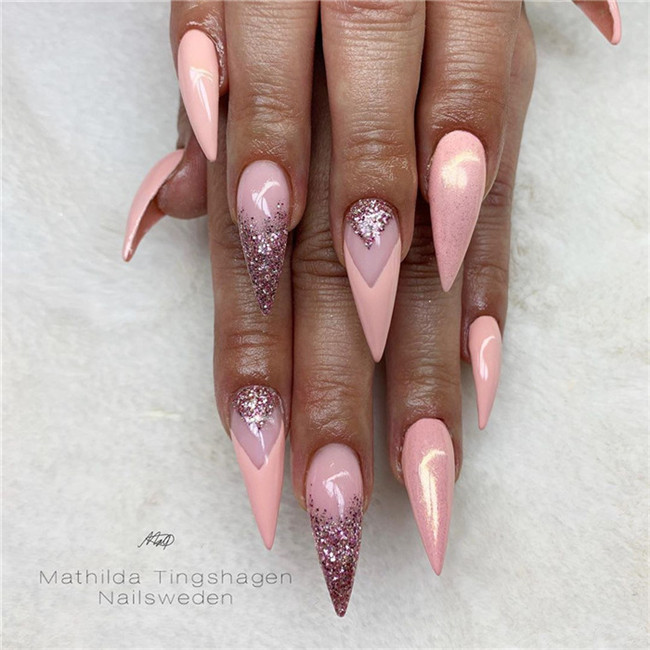 stilettonails;gelnails;acrylicnails;2020nails