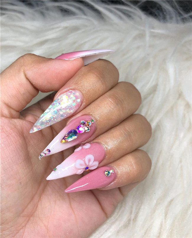 stilettonails;gelnails;acrylicnails;2020nails